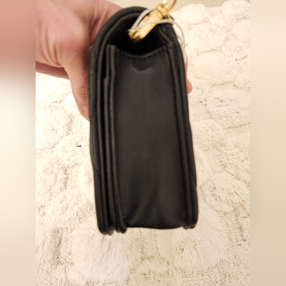 Valentino Orlandi Black Crossbody Bag with Gold Chain - Picture 5 of 9